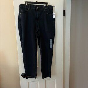 Woman New Old Navy Jean High Rise Straight Sze 14 Navy